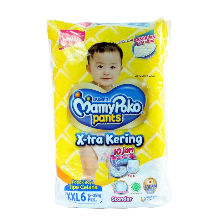 MamyPoko Pants Standar XXL6 / Popok Celana / Popok Sekali Pakai