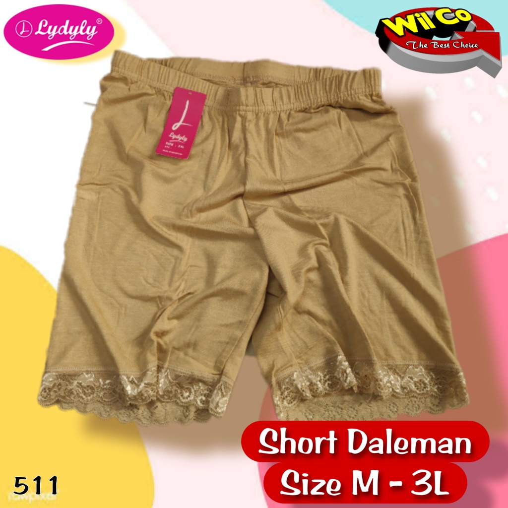 K511 - (Harga Per 1 Potong) SHORTPANTS CELANA DALAM STRETCH PENDEK LYDYLY DEWASA SIZE M - XXL