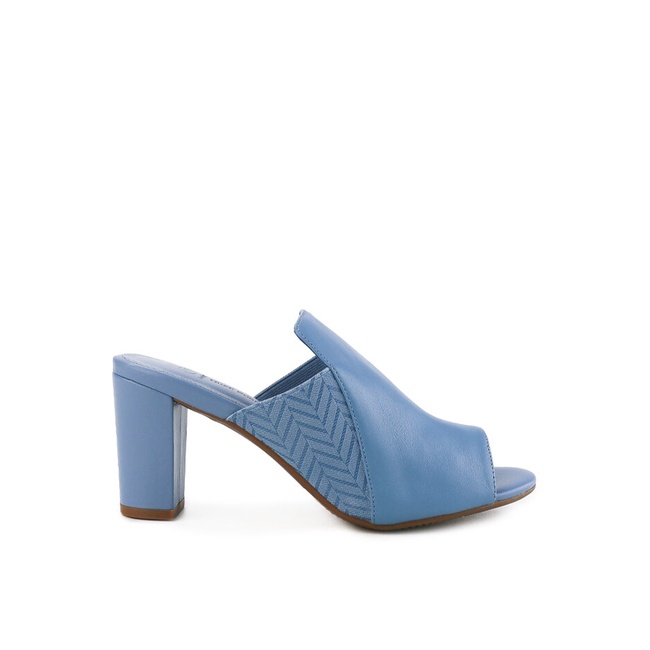 Sepatu Heels Hush Puppies Original Warna biru Jinjit Lebaran Minimalis Branded Elvira Hazel Wanita F