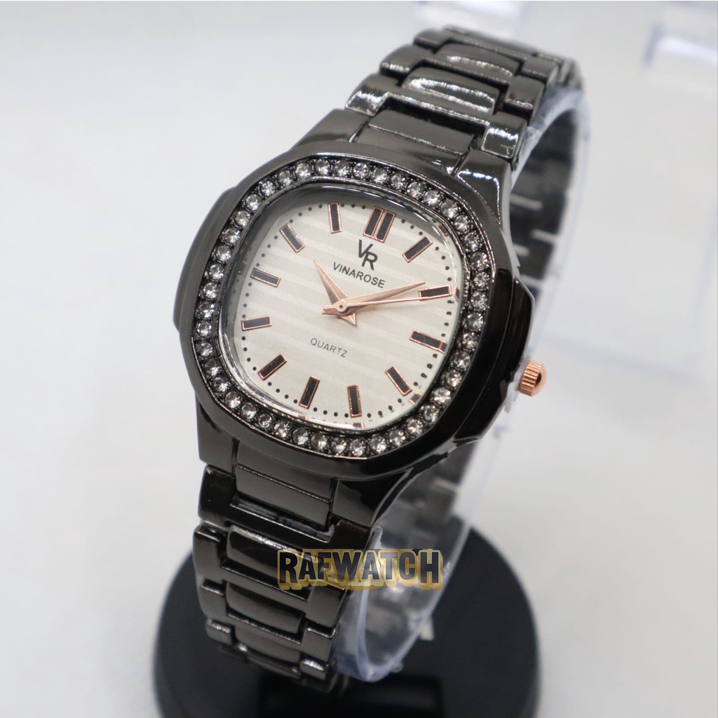 Jam Tangan Wanita Rantai Fashion Mewah RTA1 Stainless Permata Import