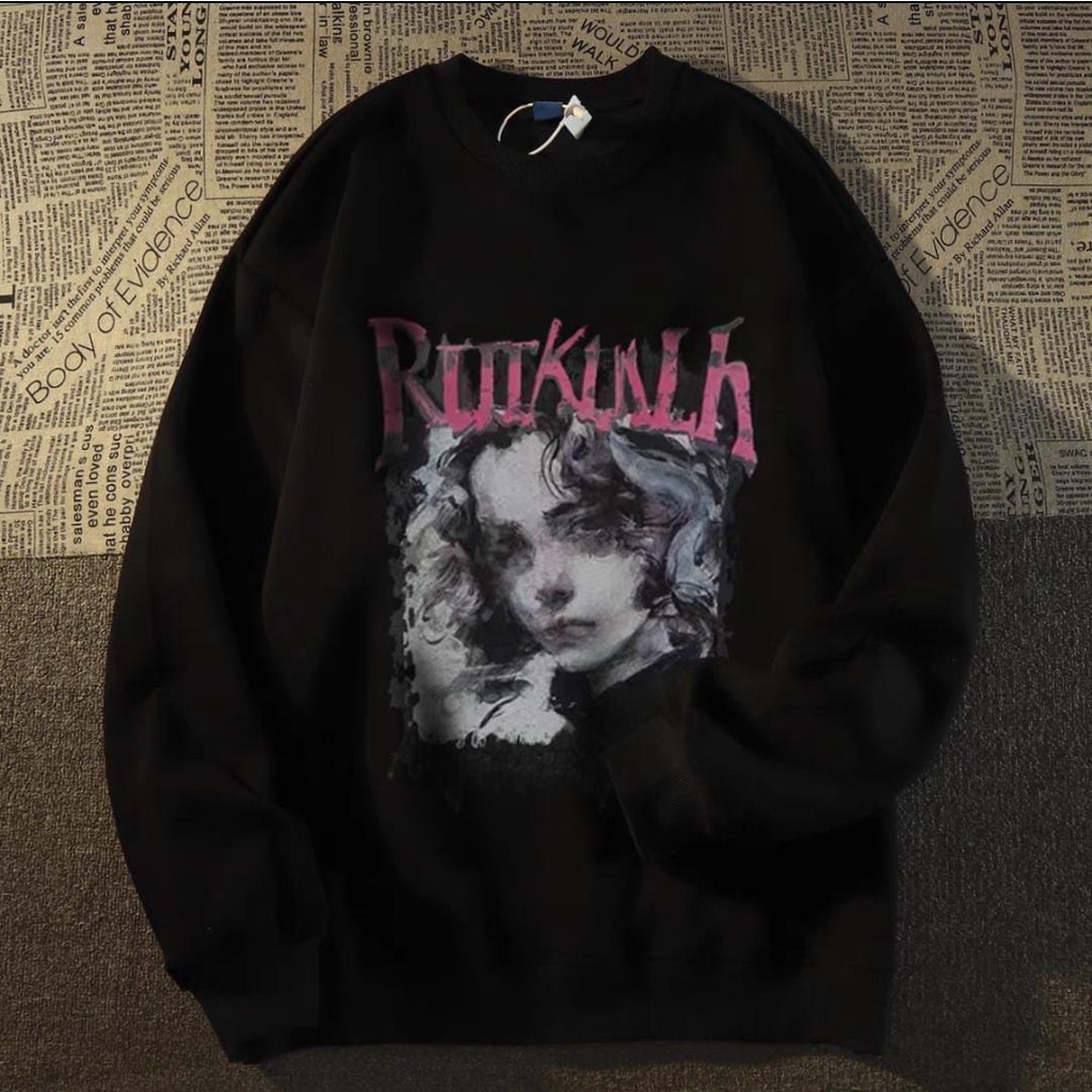 RUTH SAD GIRL SWEATER CREWNECK BASIC (V1)