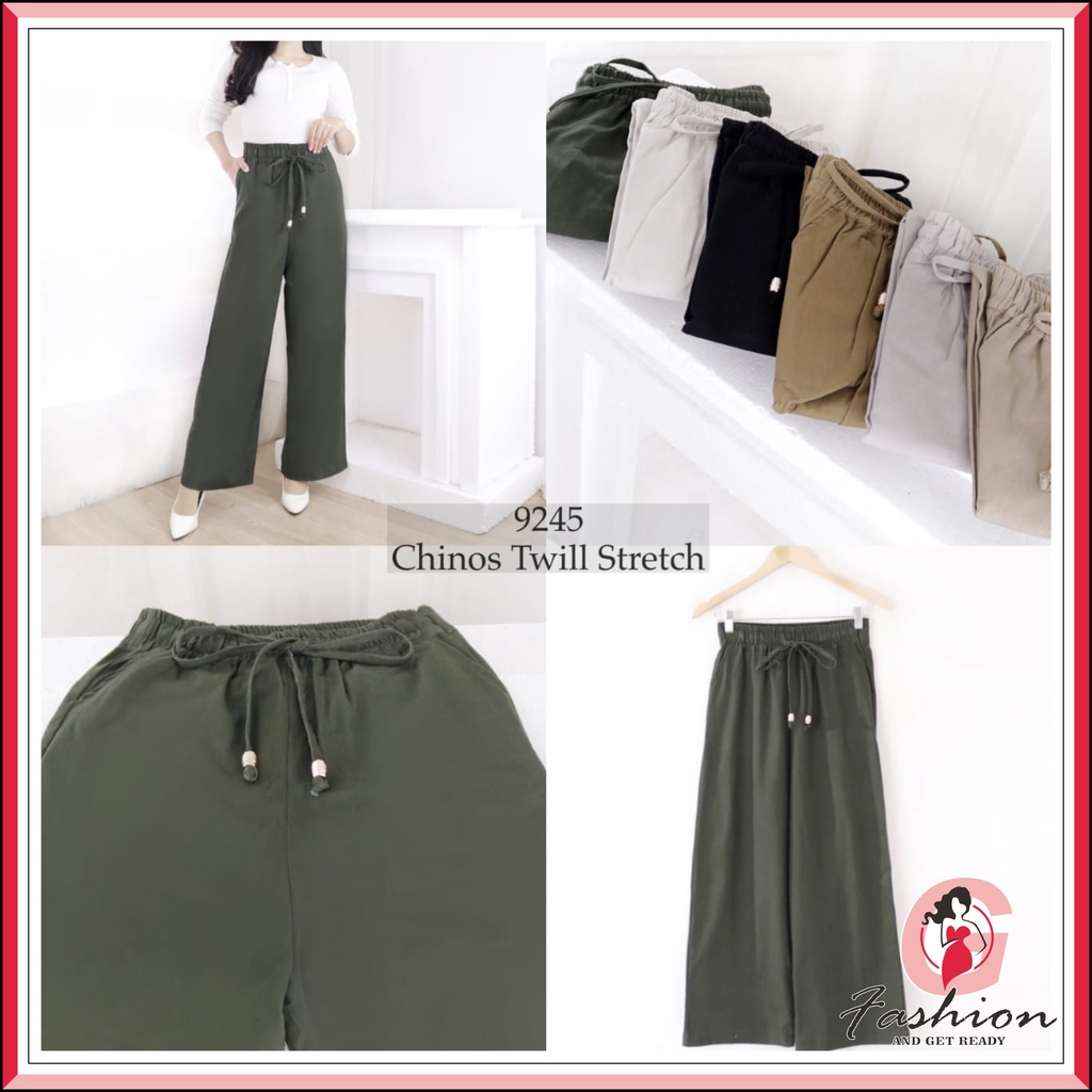 LB-9245 CELANA KULOT WANITA BAHAN CHINOS