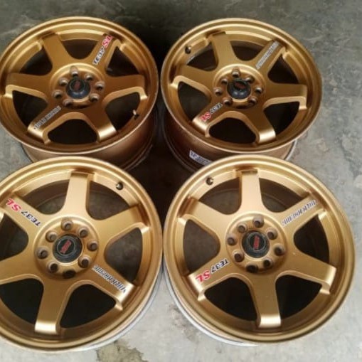 Velg Mobil Racing Ring 16 Lubang 4 TE37 R16X7,5 8X100-114,3
