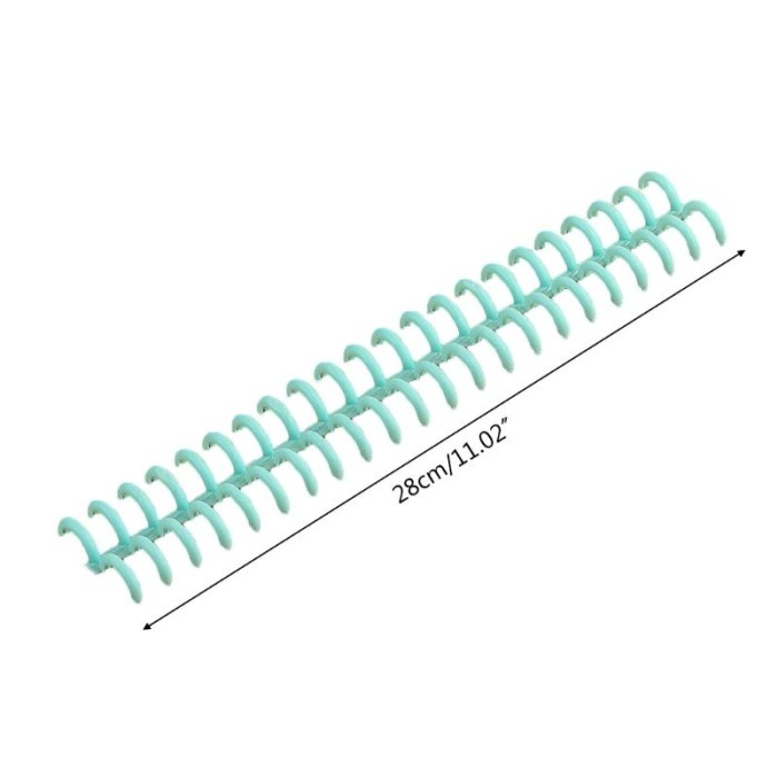 

Terlaris 5 Pcs Plastik Ring Link Spiral Lingkaran Pengikat 30 Lubang File 99H9