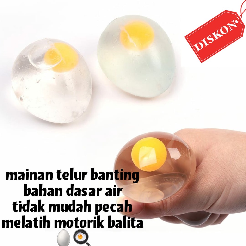 familygames SQUISHY TELUR BANTING mainan remes mainan banting mainan anti stress stress ball T019