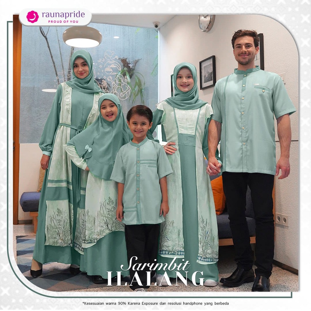 Rauna Sarimbit Ilalang SR 13 - Green / Terbaru 2023 / Fashion Muslim