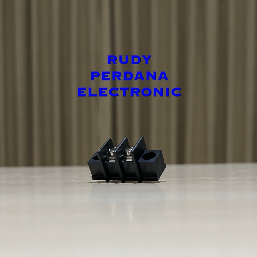 TERMINAL BLOCK HITAM KF45 9.5MM 2P 2 PIN KAKI