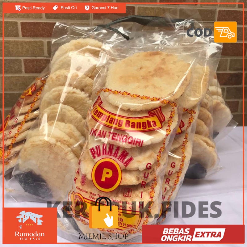 

Kerupuk Kemplang Bangka Merk Purnama - Isi 8 Pcs Pedas Gurih Enak