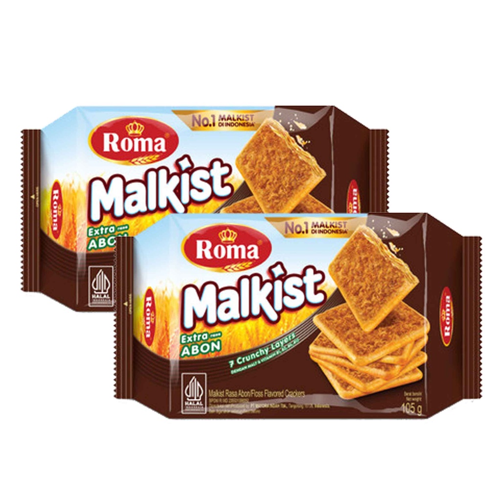 Roma Malkist/ Biskuit Rasa Abon/ Biskuit Malkist/ 105g