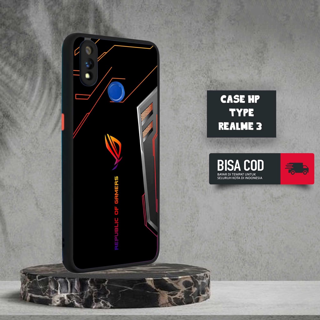 CASE REALME 3 MOTIF [ROG GAMERS] TERLARIS CASING REALME 3 BARU DOVE MATTE FUZE SOFTCASE REALME 3 SOF