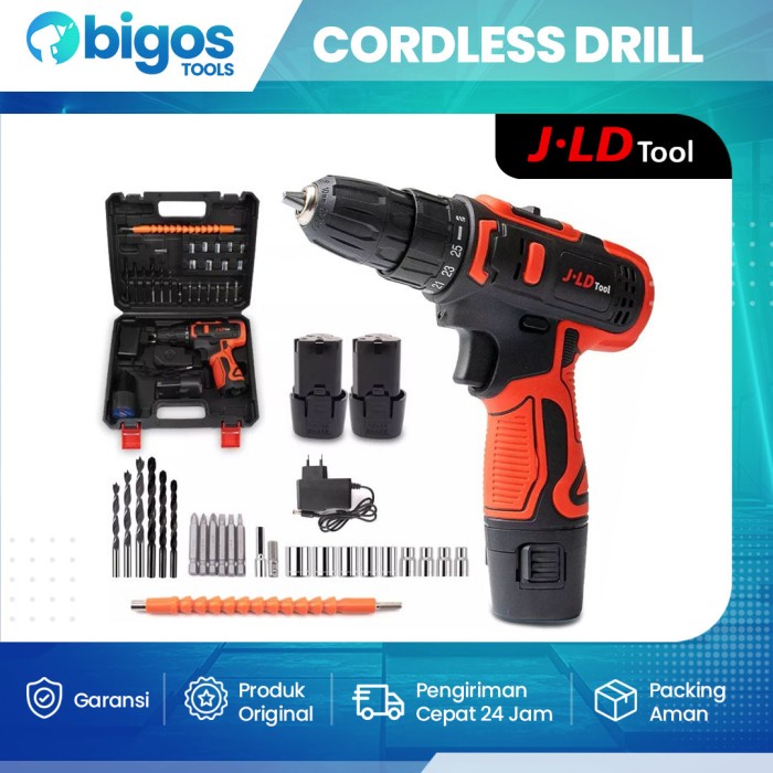 Produk Terbaru Jld 12V Mesin Bor Baterai Cordless Drill - Bor Cordless Jld 12S 12V