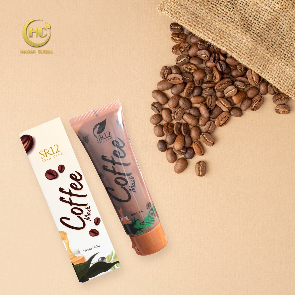 SR12 COFFEE MASK PEELING NATURAL / MASKER PEELING KOPI HERBAL / MENGATASI KOMEDO FLEK BEKAS JERAWAT