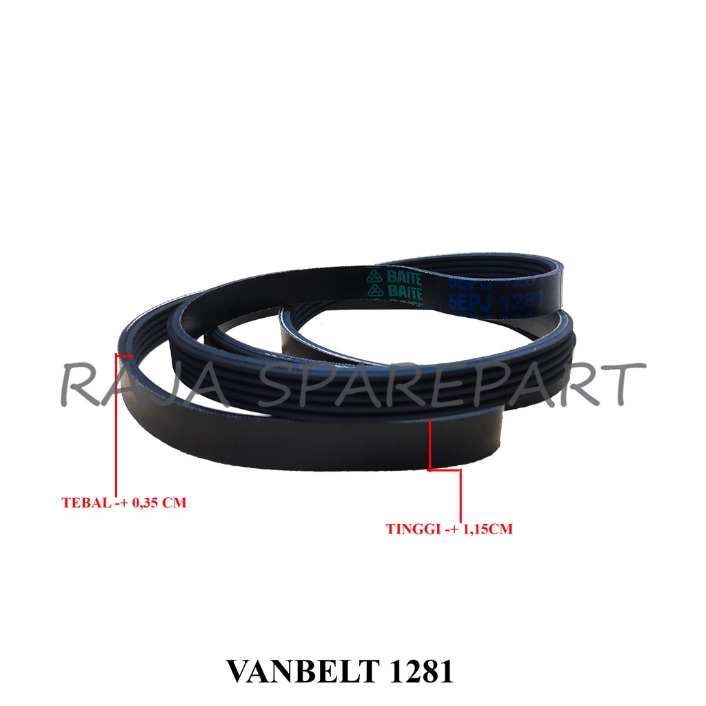 V BELT/VANBELT MESIN CUCI/FANBELT/VAN BELT 1281