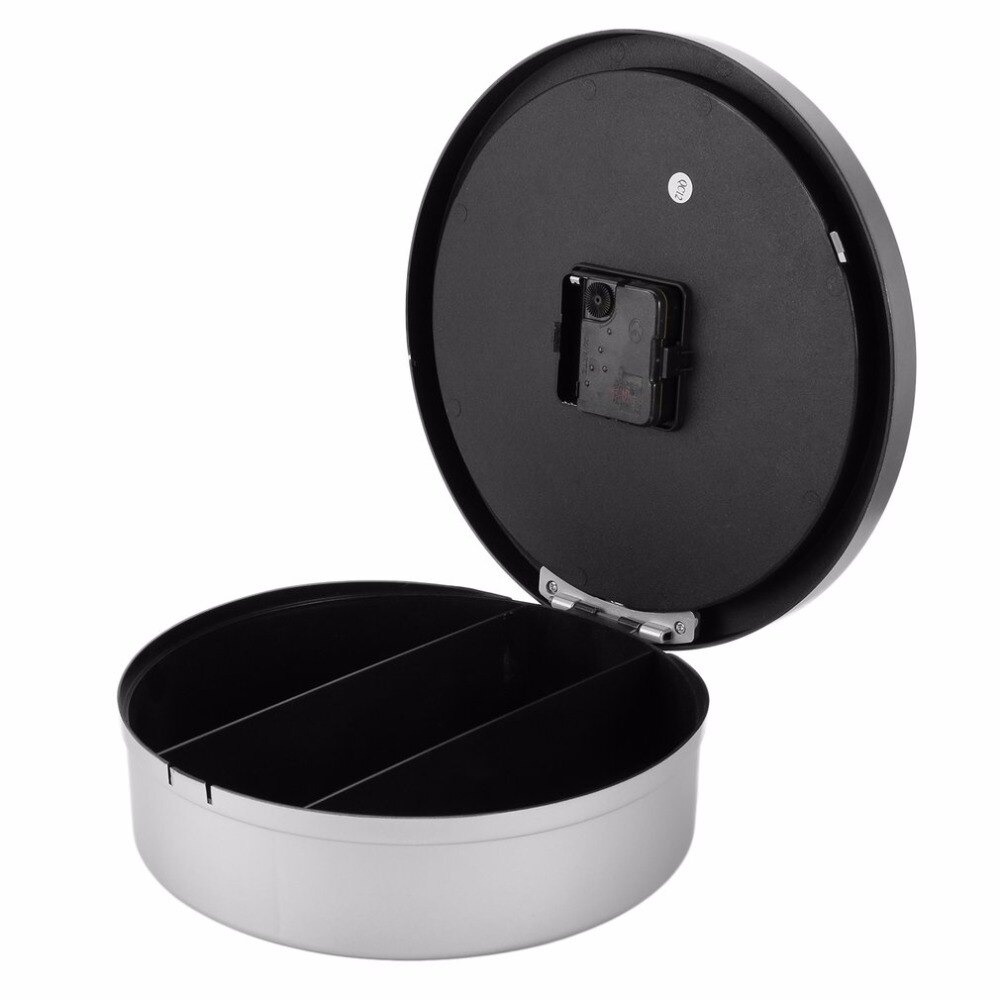 Jam Dinding Besar Bulat Vintage 25cm with Hidden Storage Box - OTYLHG544