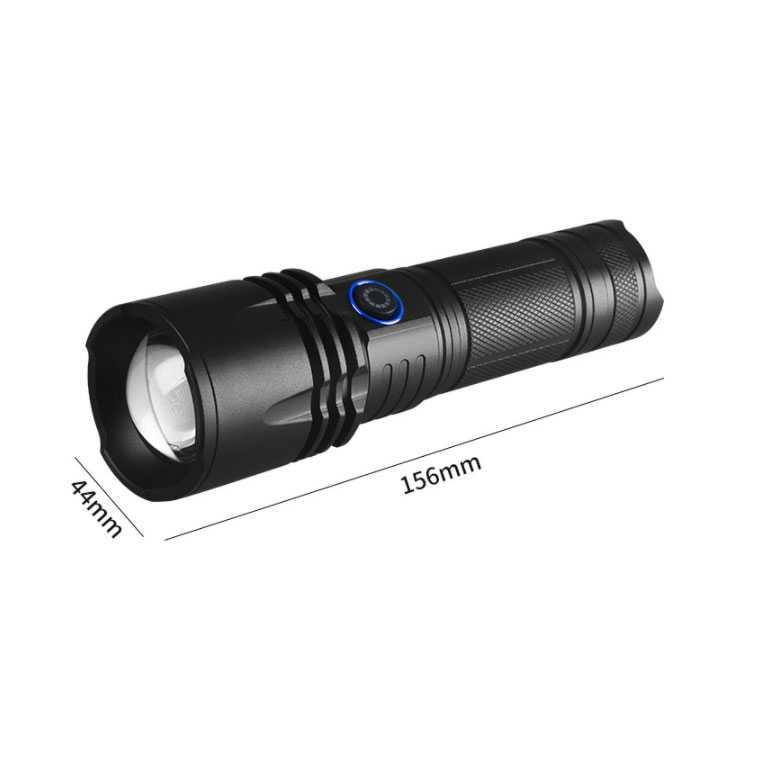 Senter LED Tactical Flashlight - P50 - Black