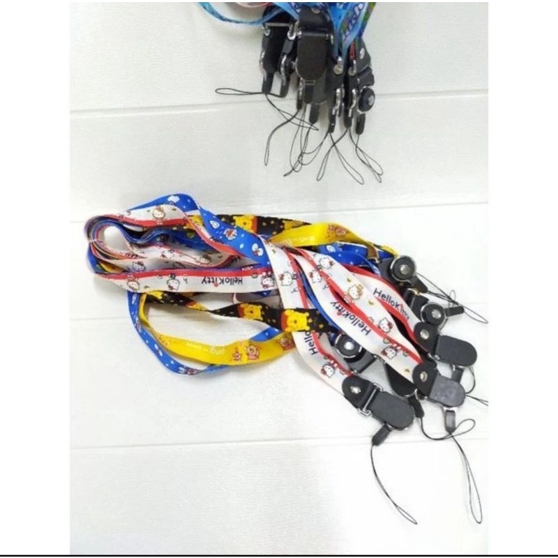 GANTUNGAN HP LANYARD 10 BIJI KARAKTER KARTUN