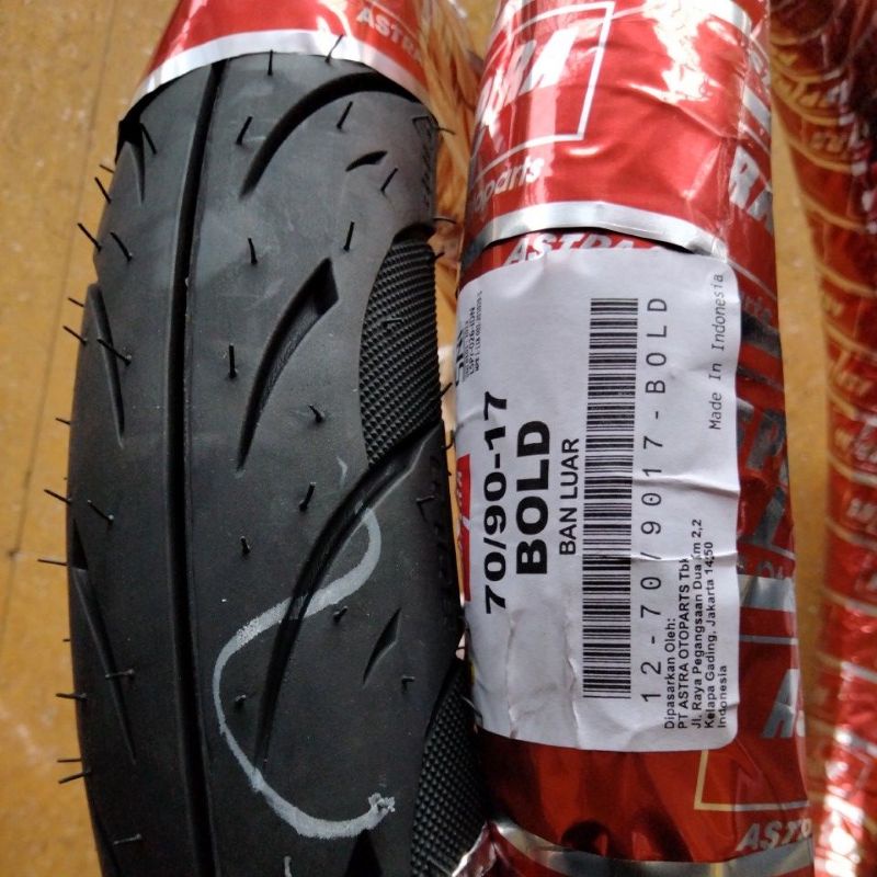 BAN DEPAN MOTOR MOTOR BEBEK ASPIRA 70/90-17 BOLD TT TUBE TYPE RING 17 250 70 90 709017 DIAMOND ASTRA