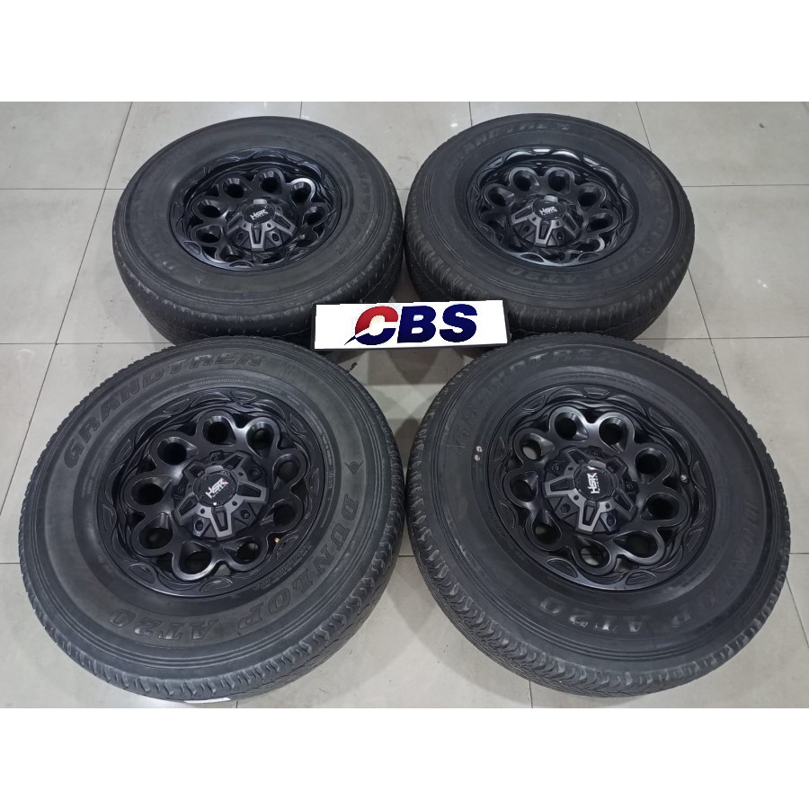 VELG MOBIL SECOND BAJO (HSR) RING 16 LEBAR 8 PCD 6X139 + BAN DUNLOP 265 70 R16