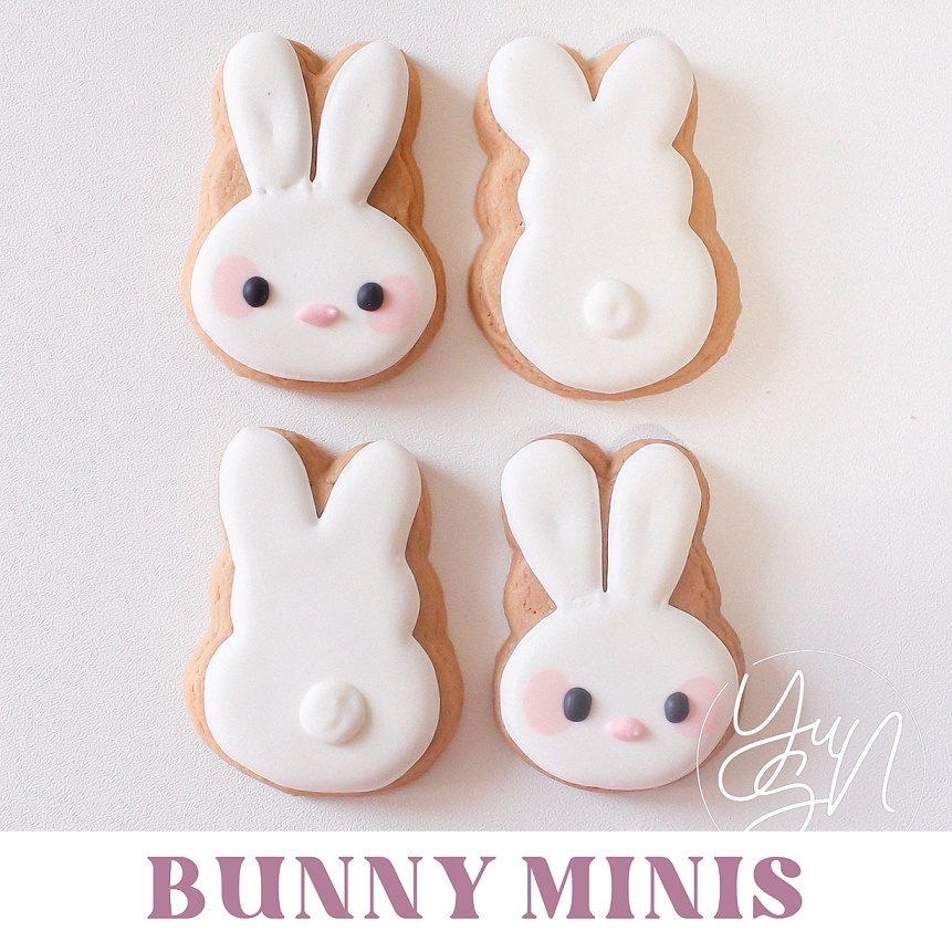 

Bunny MINIS — Sugar Cookies / Decorated Cookies / Kukis Hias