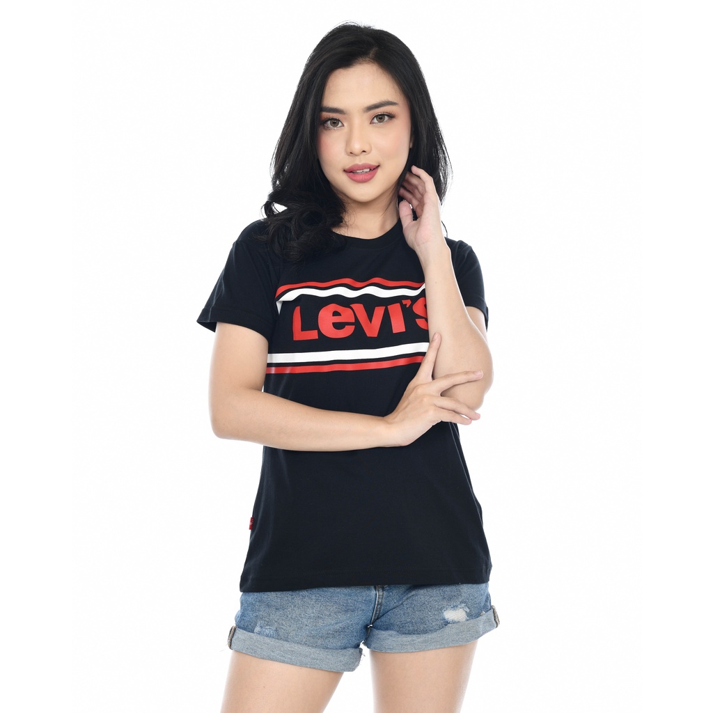 Kaos Levi's | Kaos Cewek | Motif Stripe