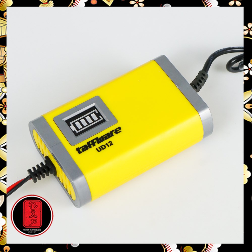 Taffware Charger Aki Motor Lead Acid 12V 2A - UD12 - Yellow