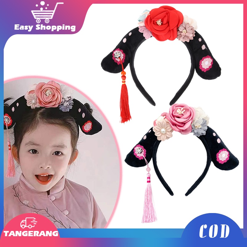 Bando Putri Huan Zhu Anak Bando Imlek Aksesoris Rambut Untuk Anak Dan Dewasa