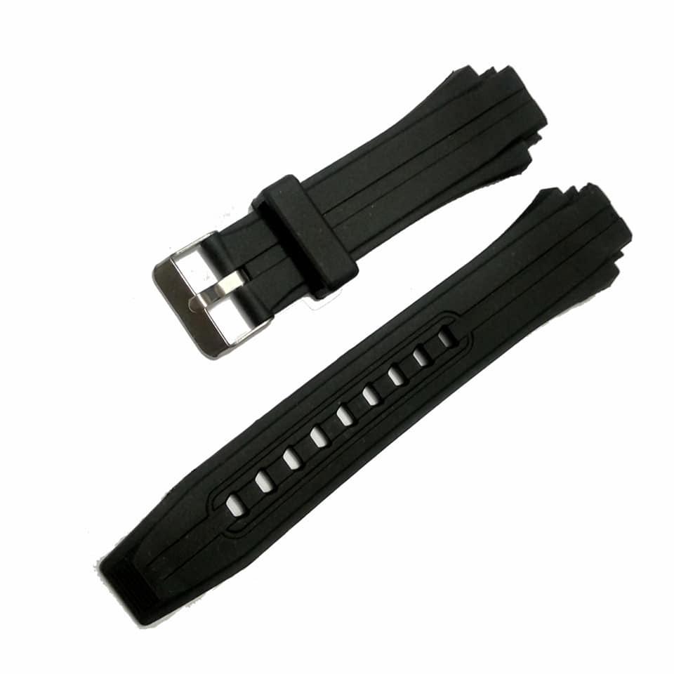 Tali jam tangan N282 20E Ataca 4.0 warna hitam bahan rubber