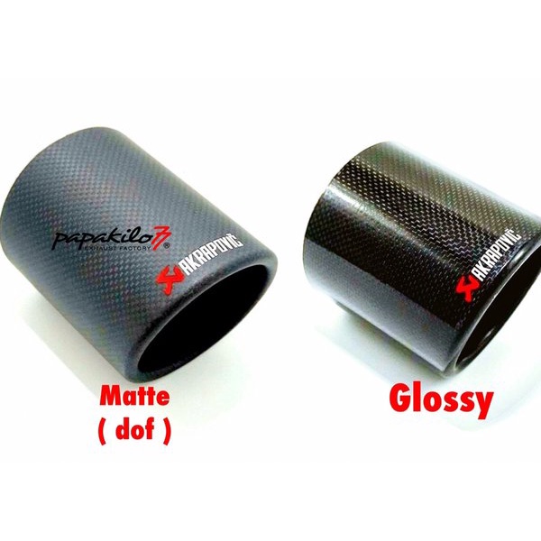 Tailpipe Knalpot Mobil Akrapovic Carbon Kevlar Dualpipe New