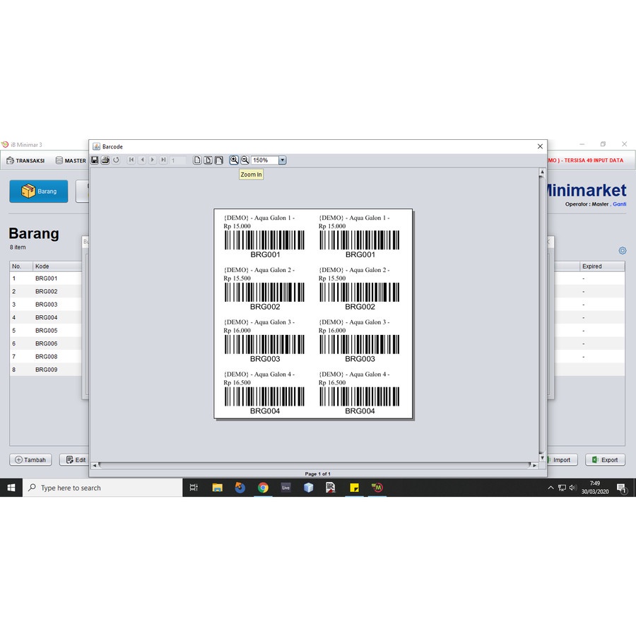 Software Minimarket iB Minimar 3 Lisensi Original Aplikasi Kasir Accounting Full Paket