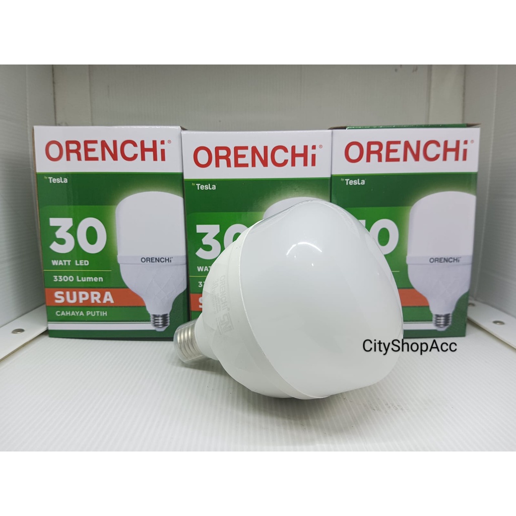 Lampu LED Orenchi Supra 30 Watt Cahaya Putih / Lampu Supra 30Watt SNI