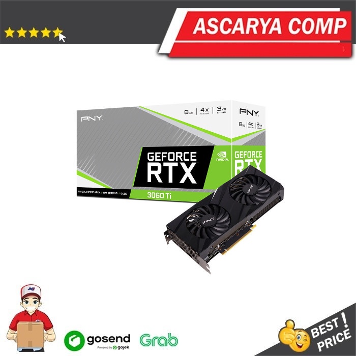 PNY Geforce RTX 3060 Ti 8GB DDR6 VERTO Dual Fan LHR