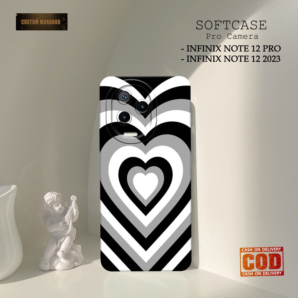 Soft case Hp Infinix Note 12 2023 / Infinix Note 12 Pro Terbaru - Fashion Case LOVE LOVE  - Cassing 