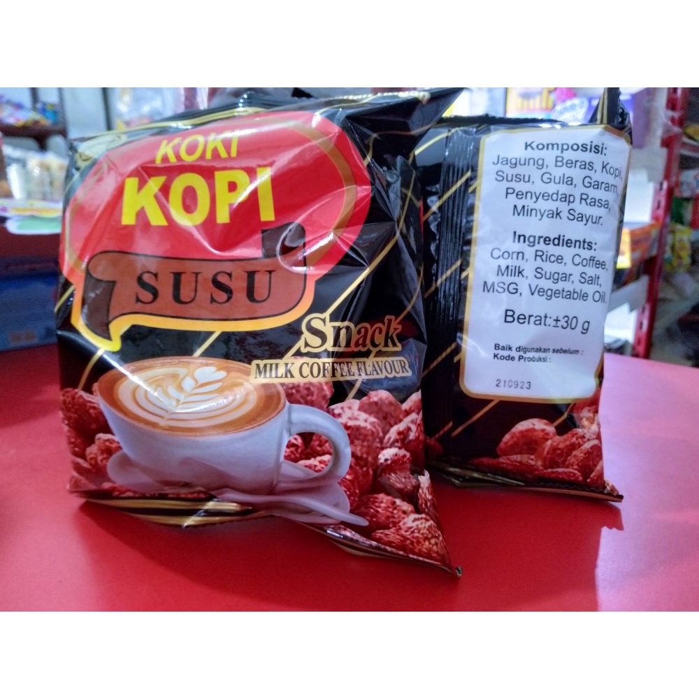 

JAJAN KOPI SUSU KOKI 30g (isi 10pack *30g) PREMIUM UKURAN BESAR