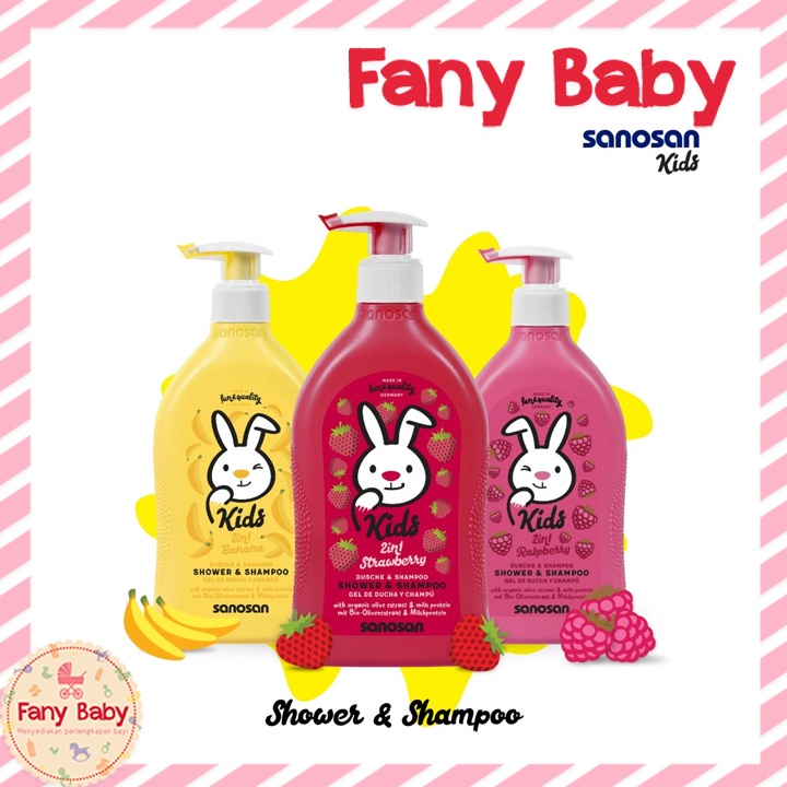 SANOSAN KIDS SHOWER &amp; SHAMPOO 400ML