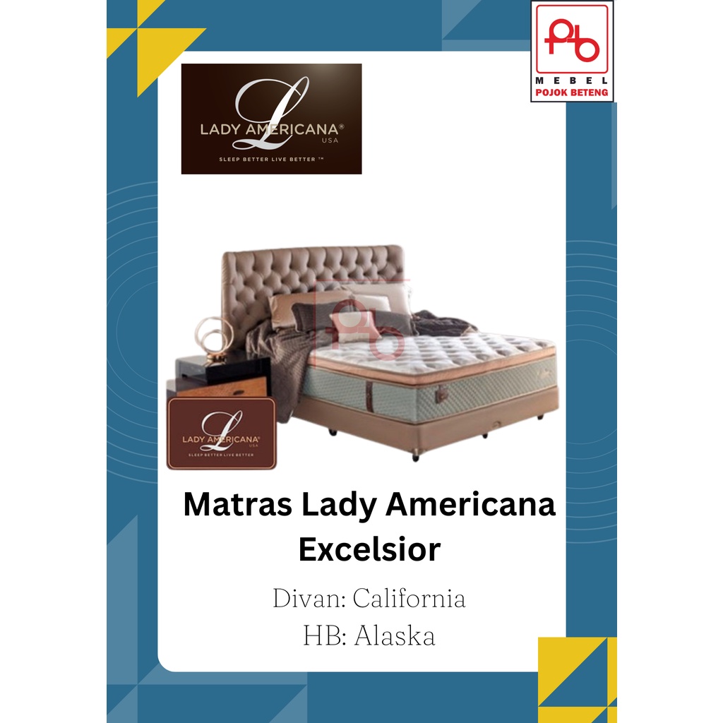 TERBARU SET Springbed Lady Americana Excelsior