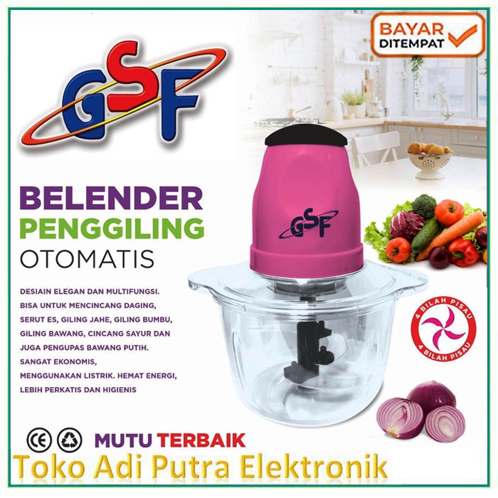 Mini chopper Blender Pengiling Daging Otomatis Food Procesor / Penggiling serbaguna Gsf