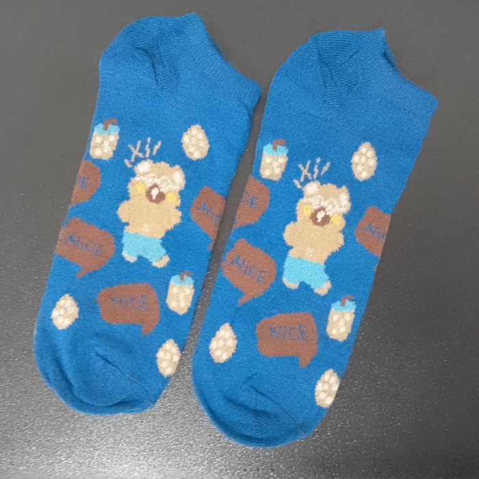 Kaos Kaki KS16 Kaos Kaki Fashion Wanita Korea Style Motif Kartun