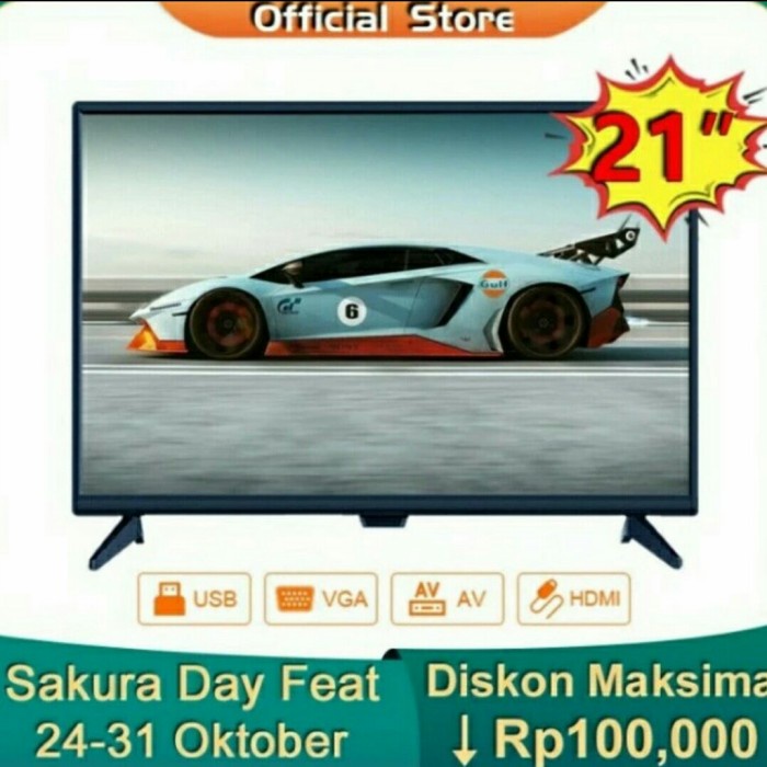 New TV LED 21 inch HD Ready Smart TV Televisi Berkualitas