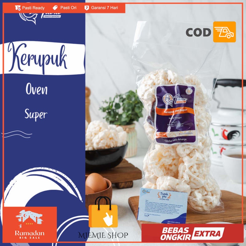 

Krupuk Kerupuk Oven Ikan Tenggiri Super Asli Bangka Tiara Snack Bangka