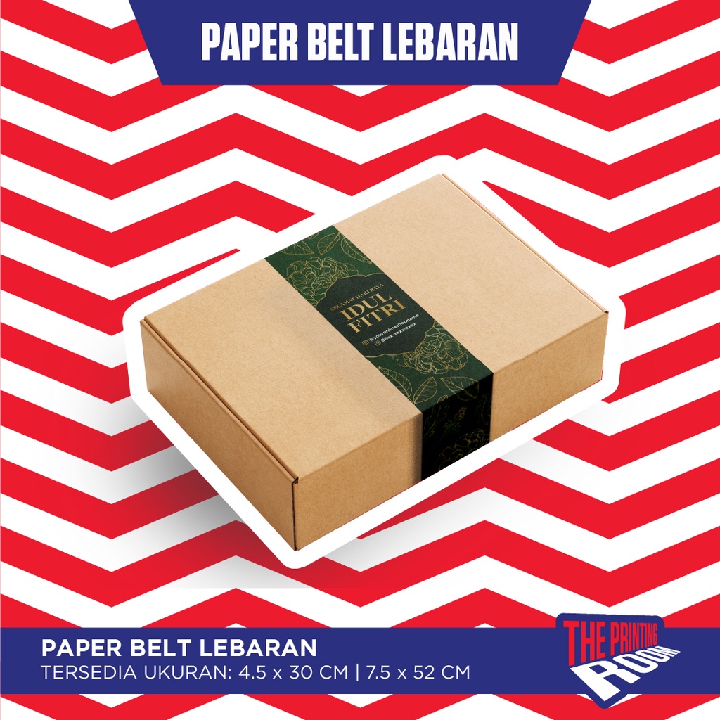 

THE PRINTING ROOM - Paper Belt/Roller Label Lebaran (Custom WA dan IG)
