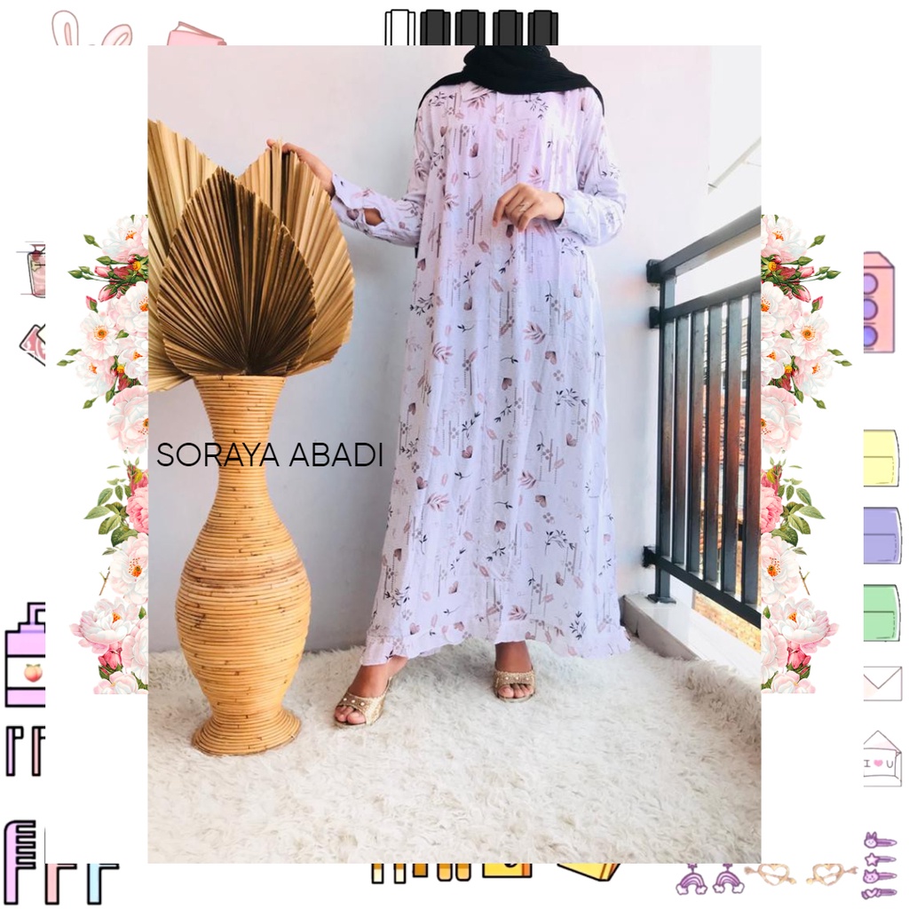 ZULIA MAXI DRESS | GAMIS WANITA TERBARU | BAHAN RAYON | BISA COD I SORAYA ABADI