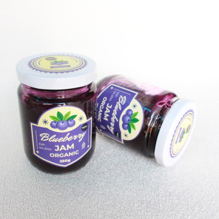 

250gr Selai Blueberry Jam Spread Selai Roti Bluberi | MOU Good Food
