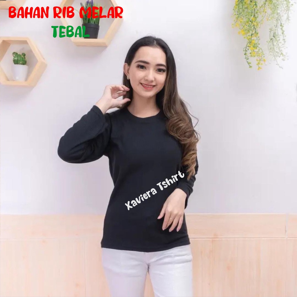 Koas Wanita Rip Lengan panjang 8 Warna Kaos Murah Rajut