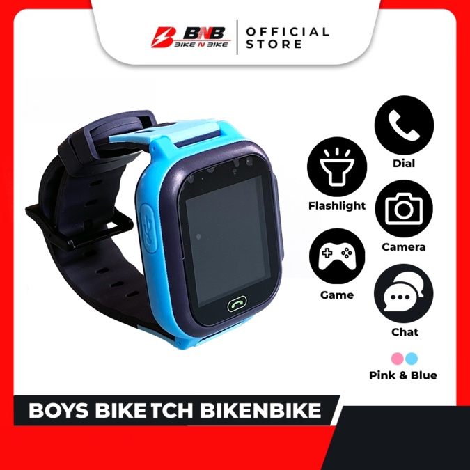 Best Seller Smartwatch Kids Bikenbike Jam Tangan Anak Digital IMEI (Pakai Simcard) - BikeNBike-Urban blue