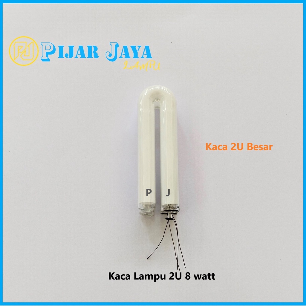 Kaca Lampu LHE 2U 8 watt Triband 8w Plus Bubble Wrap