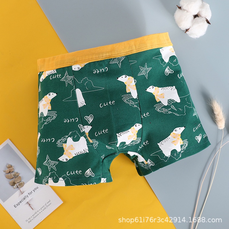 BV.ID BX1072 Boxer Anak laki-laki Celana dalam CD katun Motif Kartun Lucu