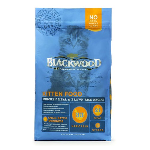 Blackwood Kitten Food Chicken &amp; Brown Rice 4 LB