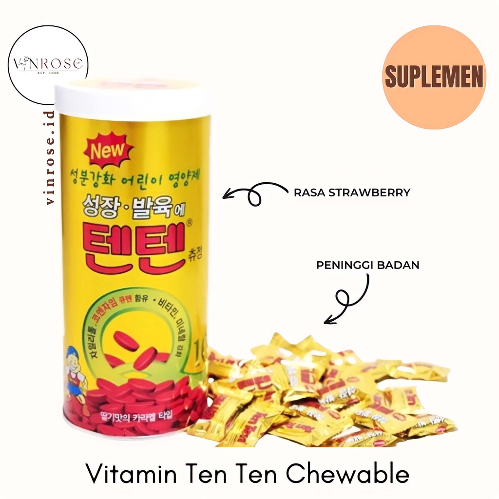 Vitamin Ten Ten Chewable Korea Peninggi Badan/ Tenten Vitamin/ Vitamin Anak