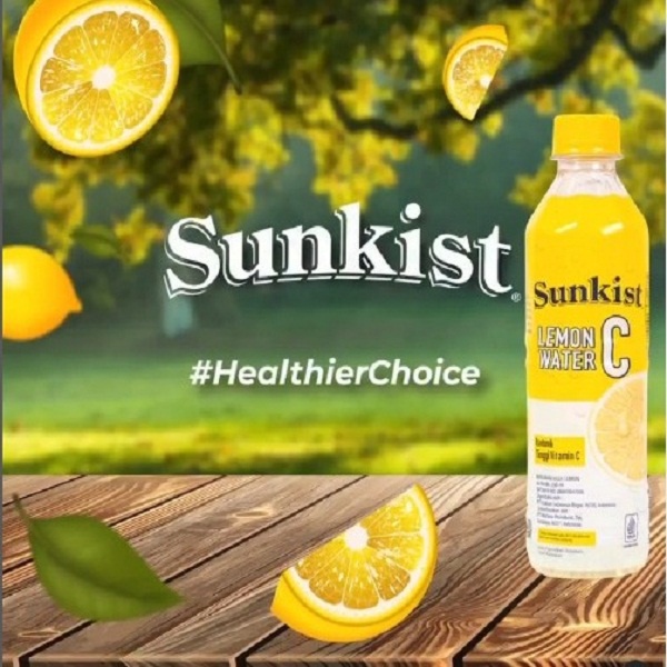 SUNKIST LEMON WATER C 330ML AIR MINUMAN VITAMIN-C