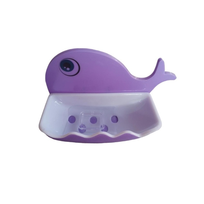 Rak Sabun Motif DX HP - Tempat Sabun Mandi Sabun Batang Motif IIkan paus Tempel Dinding